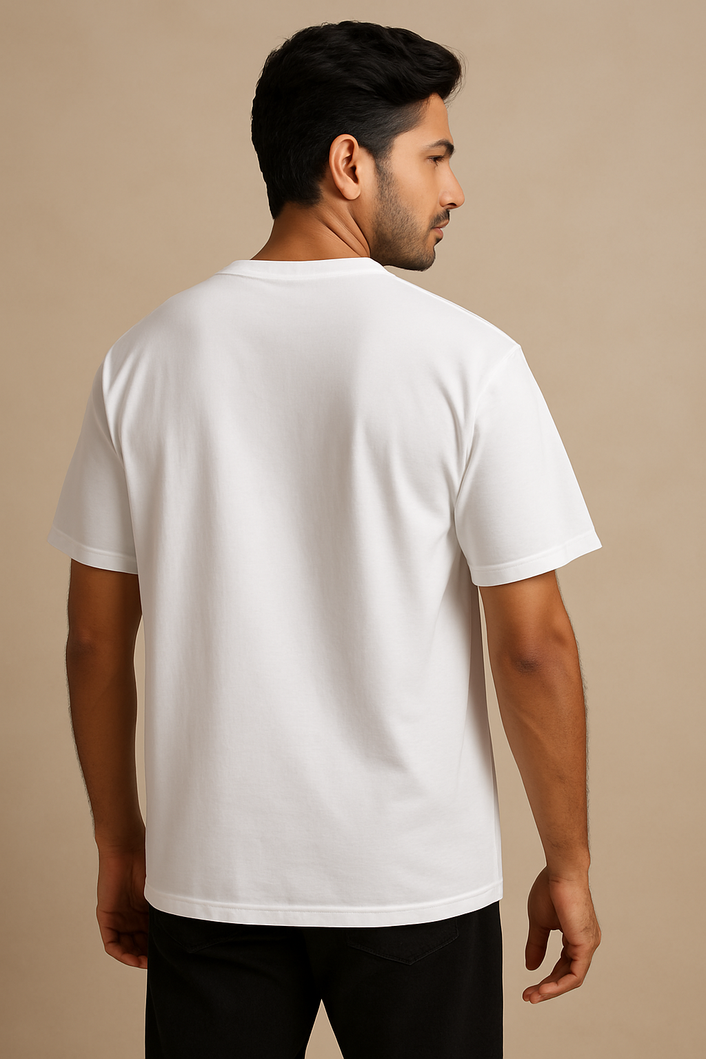 Men’s White Premium Pima Cotton Oversized T-Shirt