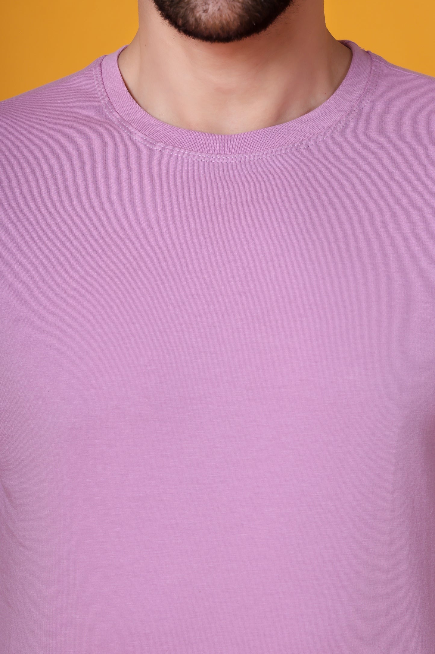 Men's Lavender Classic Regular Fit Cotton T-Shirt